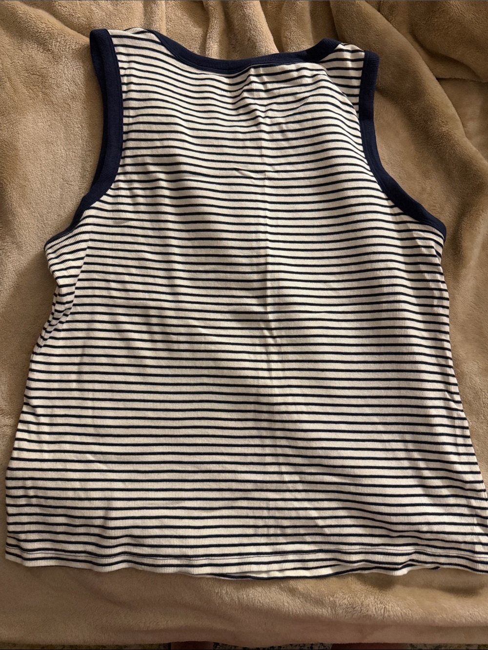 Vineyard Vines Navy & White Striped Ribbed Tank - Picture 7 of 8